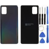 Samsung A51 Sm-A515 Uyumlu Arka Pil Kapağı Siyah + Tamir Seti