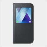 Samsung A7 2017 S-View Siyah Cep Telefonu Kılıfı