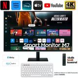 Samsung Akıllı Kumanda Sesli Kontrol Apple-Android Kablosuz Görüntü Aktarım 109 Ekran 43" Inç 4K Uhd Hdr10 3840 X 2160 Wi-Fi ,Hdmı 65W Type-C Akıllı Monitör T