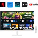 Samsung Akıllı Tv-Monitör 80CM Ekran 32" Wi-Fi Bağlantı 4ms 60hz 1920 x 1080 32'' M5 Smart Slim Monitör Fullhd Tv 32'' M5- Duvar Montaj Aparatı Hediyeli