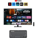 Samsung Akıllı Tv Uygulamarı Monitör 109 Ekran 43" Wi-Fi HDR10 Smart Slim Monitör, Netflix YouTube Uygulamalı