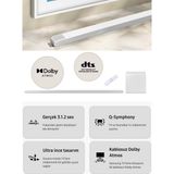 Samsung Beyaz Ince Tasarım Bluetooth HDMI Optik-Usb Çoklu Bağlantı Samsung Çeşitleri 330W 10 Adet Hoparlör 3.1.2 Kanal Soundbar & Ev Sinema Sistemi