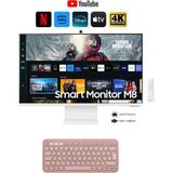 Samsung Dahili Kameralı 32 Inç 4K Akıllı-Smart Monitör Tv HDR10 M8 Ince Tasarım-Onerous Askı Aparatı