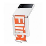 Samsung Ef-Gf721Twegww Galaxy Z Flip 4 Kordonlu Silikon Beyaz Kılıf