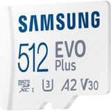 Samsung Evo Plus 512GB Microsd MB-MC512KA/TR Beyaz Hafıza Kartı (Samsung Türkiye Garantili) - 0
