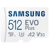 Samsung EVO Plus microSDXC Hafıza Kartı 512 GB, 160 MB/s, U3, V30, A2, MB-MC512SA/TR (2024 Serisi)