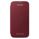 Samsung Flip Case Cover Koruyucu Kılıf Samsung Galaxy S4 için - Kırmızı