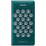 Samsung Flip Wallet Case Cover Koruyucu Kılıf bölmeli in Moschino Yeşil ve gümüş Barış Design Samsung Galaxy S5 – Moshino Yeşil