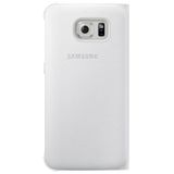 Samsung Flip Wallet Koruyucu Kılıf (PU Deri, Kredi Kartı Bölmeli, Galaxy S6 Edge için Uygun) Beyaz