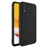 Samsung Galaxy A01 İnce Mat Silikon Kılıf Siyah