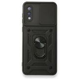 Samsung Galaxy A02 Kılıf Pars Lens Yüzüklü Silikon Kılıf