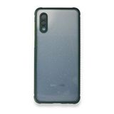 Samsung Galaxy A02 Miami Şeffaf Silikon Koyu Yeşil Kılıf