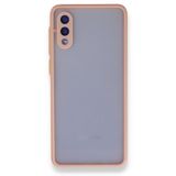 Samsung Galaxy A02 Montreal Silikon Kapak Pembe Kılıf