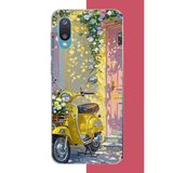 Samsung Galaxy A02 Uyumlu Sarı Mobilet Baskılı Silikon Kılıf