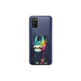 Samsung Galaxy A02s ile Uyumlu Splash Tembel Hayvan Tasarımlı Slimfit Şeffaf Silikon Kılıf