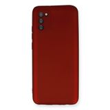 Samsung Galaxy A02S Uyumlu Kılıf Yumuşak Dokulu Silikon - Bordo