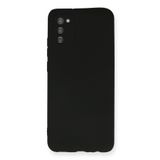 Samsung Galaxy A02S Uyumlu Kılıf Yumuşak Dokulu Silikon - Siyah