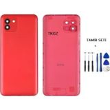 Samsung Galaxy A03 - Sm-A035 Full Kasa Arka Kapak Takim Kırmızı - Tamır Setı