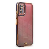 Samsung Galaxy A03S Kılıf Liva Lens Silikon - Mavi-(5796)