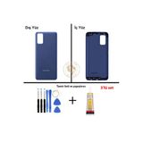 Samsung Galaxy A03s Mavi Renk Uyumlu Arka Kapak + Tamir Seti + B7000 Yapıştırıcı Arka Cam Batarya Kapağı Pil Kapağı Lazer Kesim Back Cover Galaxy A03s Uyumlu