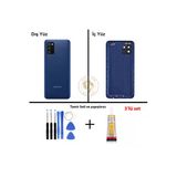 Samsung Galaxy A03s Mavi Renk Uyumlu Lensli Arka Kapak + Tamir Seti + B7000 Yapıştırıcı Arka Cam Batarya Kapağı Pil Kapağı Lazer Kesim Back Cover Galaxy A03s Uyumlu