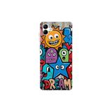 Samsung Galaxy A04 ile Uyumlu Grafiti Dream Street Tasarımlı Şeffaf Silikon Kılıf