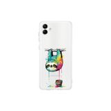 Samsung Galaxy A04 ile Uyumlu Splash Tembel Hayvan Tasarımlı Şeffaf Silikon Kılıf