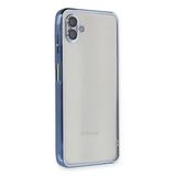 Samsung Galaxy A04 Kılıf Lensli Silikon - Açık Mavi