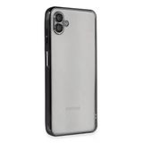 Samsung Galaxy A04 Kılıf Lensli Silikon - Siyah-(5796)