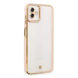 Samsung Galaxy A04 Kılıf Liva Lens Silikon - Rose-(5796)