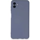 Samsung Galaxy A04 Kılıf Nano Içi Kadife Silikon - GRI-(5796)