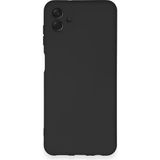 Samsung Galaxy A04 Kılıf Nano Içi Kadife Silikon - SIYAH-(5796)