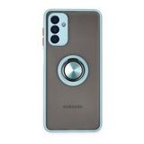 Samsung Galaxy A04s Kılıf Montreal Yüzüklü Silikon Kapak - Buz Mavi