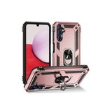 Samsung Galaxy A04s Kılıf Sofya Yüzüklü Silikon Kapak - Rose-(5796)