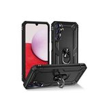 Samsung Galaxy A04s Kılıf Sofya Yüzüklü Silikon Kapak - Siyah-(5796)