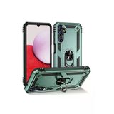 Samsung Galaxy A04s Kılıf Sofya Yüzüklü Silikon Kapak - Yeşil-(5796)