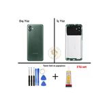 Samsung Galaxy A04s Yeşil Renk Uyumlu Lensli Arka Kapak + Tamir Seti + B7000 Yapıştırıcı Arka Cam Batarya Kapağı Pil Kapağı Lazer Kesim Back Cover Galaxy A04s Uyumlu
