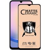 Samsung Galaxy A05 Uyumlu Mat Seramik Esnek Ekran Koruyucu Kırılmaz Nano Cam Koruma - Mat Siyah