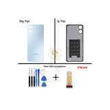Samsung Galaxy A06 Mavi Renk Uyumlu Arka Kapak + Tamir Seti + B7000 Yapıştırıcı Arka Cam Batarya Kapağı Pil Kapağı Lazer Kesim Back Cover Galaxy A06 Uyumlu
