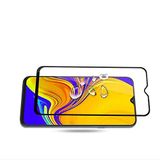 Samsung Galaxy A10 ile uyumlu Temperli Cam Full Ekran Koruyucu KKD Siyah