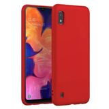 Samsung Galaxy A10 İnce Mat Silikon Kılıf Kırmızı
