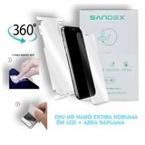 Samsung Galaxy A10 Uyumlu Nano Ön Ekran + Full Arka Kaplama Set 360 Koruma Esnek İnce - Sandex - Epu Hd