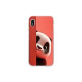 Samsung Galaxy A10 Uyumlu Şeffaf Kılıf 4 Peluş Panda Tasarımlı