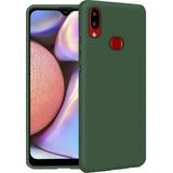Samsung Galaxy A10S Içi Kadife Silikon Kılıf Yeşil