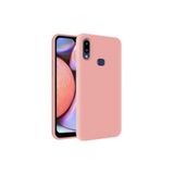 Samsung Galaxy A10s Içi Kadife Soft Logosuz Lansman Silikon Kılıf - Pembe