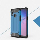 Samsung Galaxy A10S ile uyumlu Çİft Katman Koruyucu Crash Military Tank Kılıf - Mavi