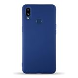 Samsung Galaxy A10s ile uyumlu Kapak Içi Kadife Lansman Silikon Kılıf - Lacivert