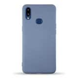 Samsung Galaxy A10s ile uyumlu Kapak Içi Kadife Lansman Silikon Kılıf - Petrol Mavisi
