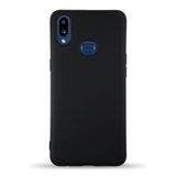 Samsung Galaxy A10s ile uyumlu Kapak Içi Kadife Lansman Silikon Kılıf - Siyah