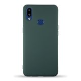 Samsung Galaxy A10s ile uyumlu Kapak Içi Kadife Lansman Silikon Kılıf - Yeşil